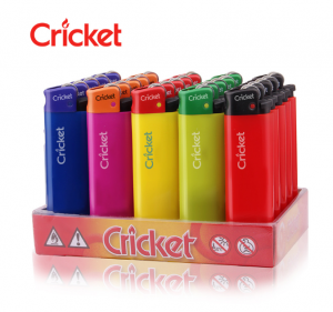Venda a l'engròs Cricket Grasshopper Encenedor curt d'un sol ús Color Mini Mola Encenedor de politja de sílex