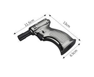 Briquet pistolet réglable à double assurance, polyvalent, portable, haute température