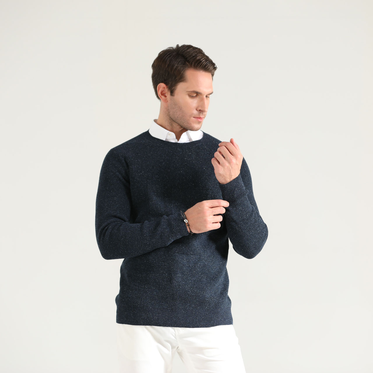 Mens Intarsia Cardigan o ile a kopanya Custom Pattern Jacquard Sweater
