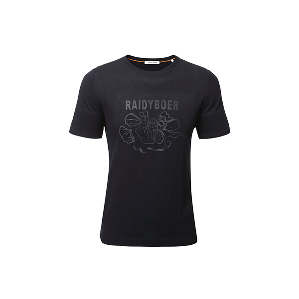 पुरुषांचा डबल मर्सराइज्ड कॉटन क्रू नेक टी-शर्ट