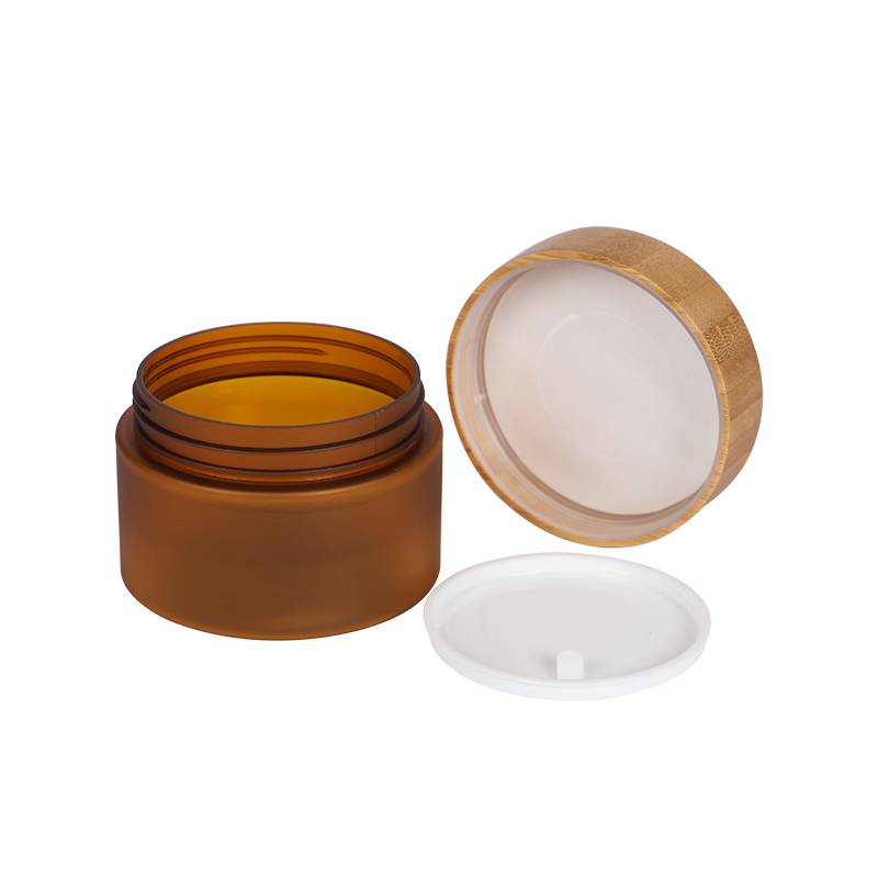 RB-B-00214 150g plastic jar with bamboo lid