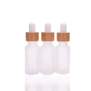 RB-B-00116  20ml glass dropper  bottle with bamboo cap