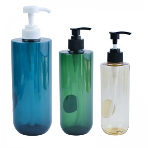 300ml 500ml 800ml efu PET plastic shampoo na conditioner karama