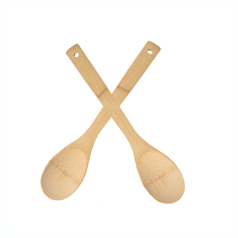 आरबी-बी-00286 खाना पकाने के लिए 30 सेमी लंबाई बांस लकड़ी के चम्मच