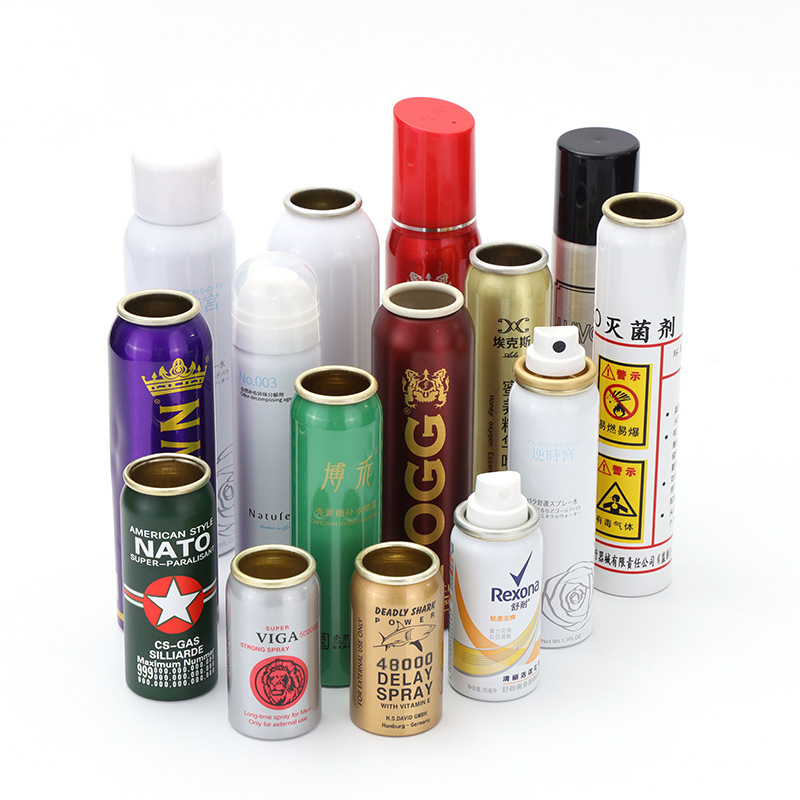 RB-M-0009 OEM ODM orale sprayer flesse geur eliminator flesse aluminium aerosol spray flesse