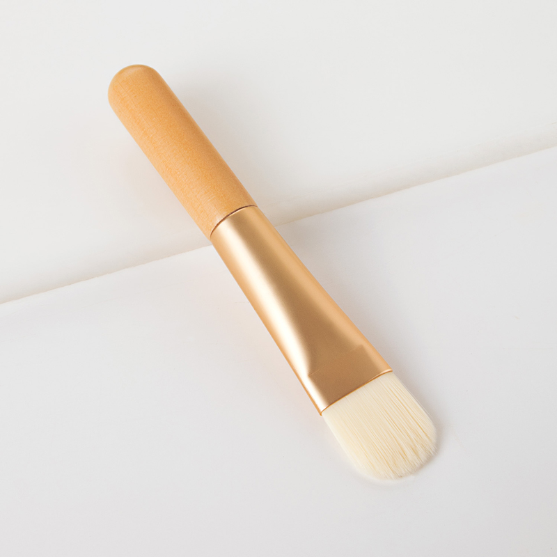 RB-B-00294 herramientas de maquillaje de belleza cepillo de pestañas mango de bambú cepillos de barro de arcilla facial