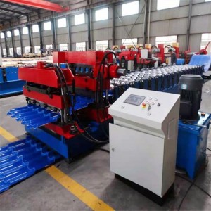 High Performance PVC Cold Forming Building Material Automatic House Glazed Roof Tile Roll Forming Machine