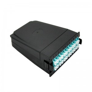 24 Fibers MTPMPO ຫາ 12x LCUPC Duplex Cassette, ປະເພດ A