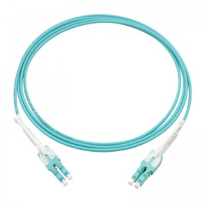 High Quality China Multimode 8f MPO-LC Uniboot Fan-out Patchcord Aqua LSZH