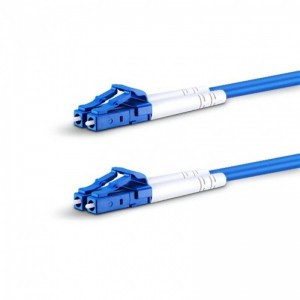LC/UPC to LC/UPC Duplex OS2 Single Mode Indoor Armored PVC (OFNR) 3.0mm Fiber Optic Patch Cable