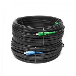 Indoor/Outdoor Drop Cable Patch Cord SC to SC APC/UPC Jumper Simplex G657A Cable FTTH Fiber Optical Patch cord