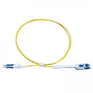 CS/UPC to LC/Uniboot UPC With Push/Pull Tabs Duplex 9/125μm Single Mode Fiber Optic Patch Cable