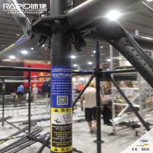 2020 Good Quality Steel Ladder - Black Allround Ringlock Octagonlock Scaffolding For Stage Design/Live Show  – Rapid