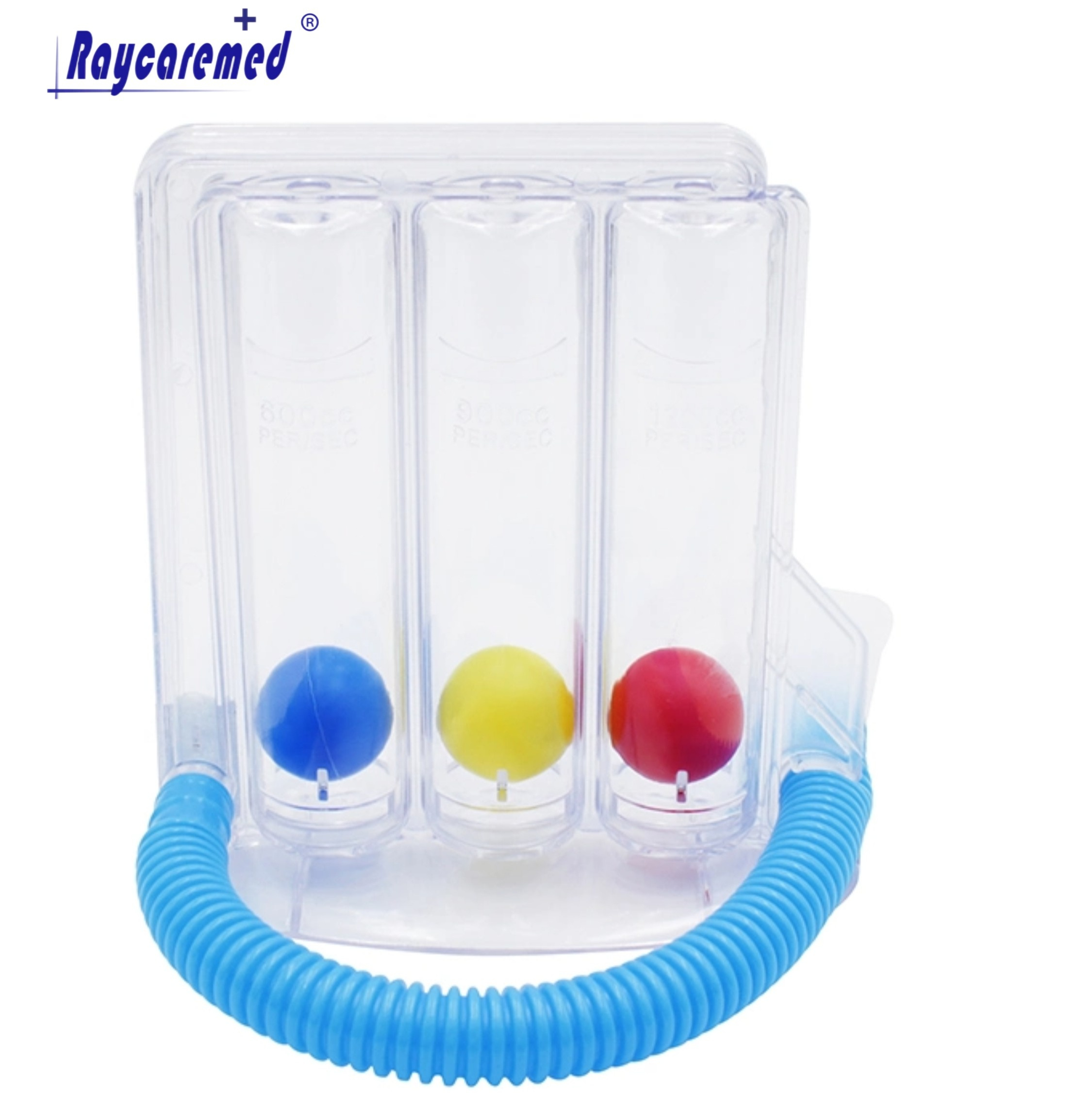 RM01-040 Ejercitador de respiración médica con espirómetro de incentivo de tres bolas