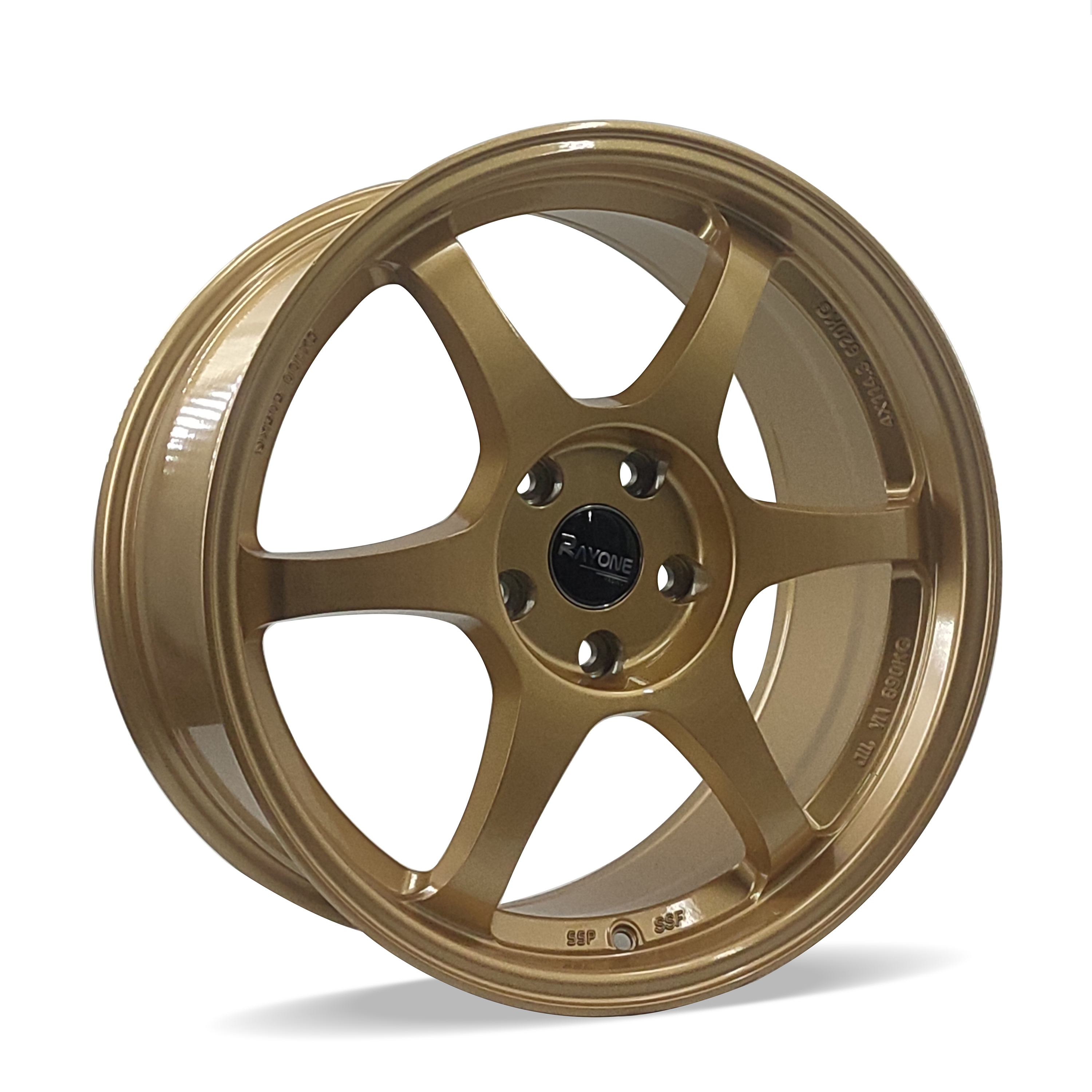 Rayone Wheels 18inch 5×114.3 Gold finish Six Spoke Wheels Wholesale