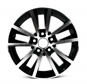 14 Inch 5×100 Gloss Black Machined Face Aluminum Alloy Rims For Toyota