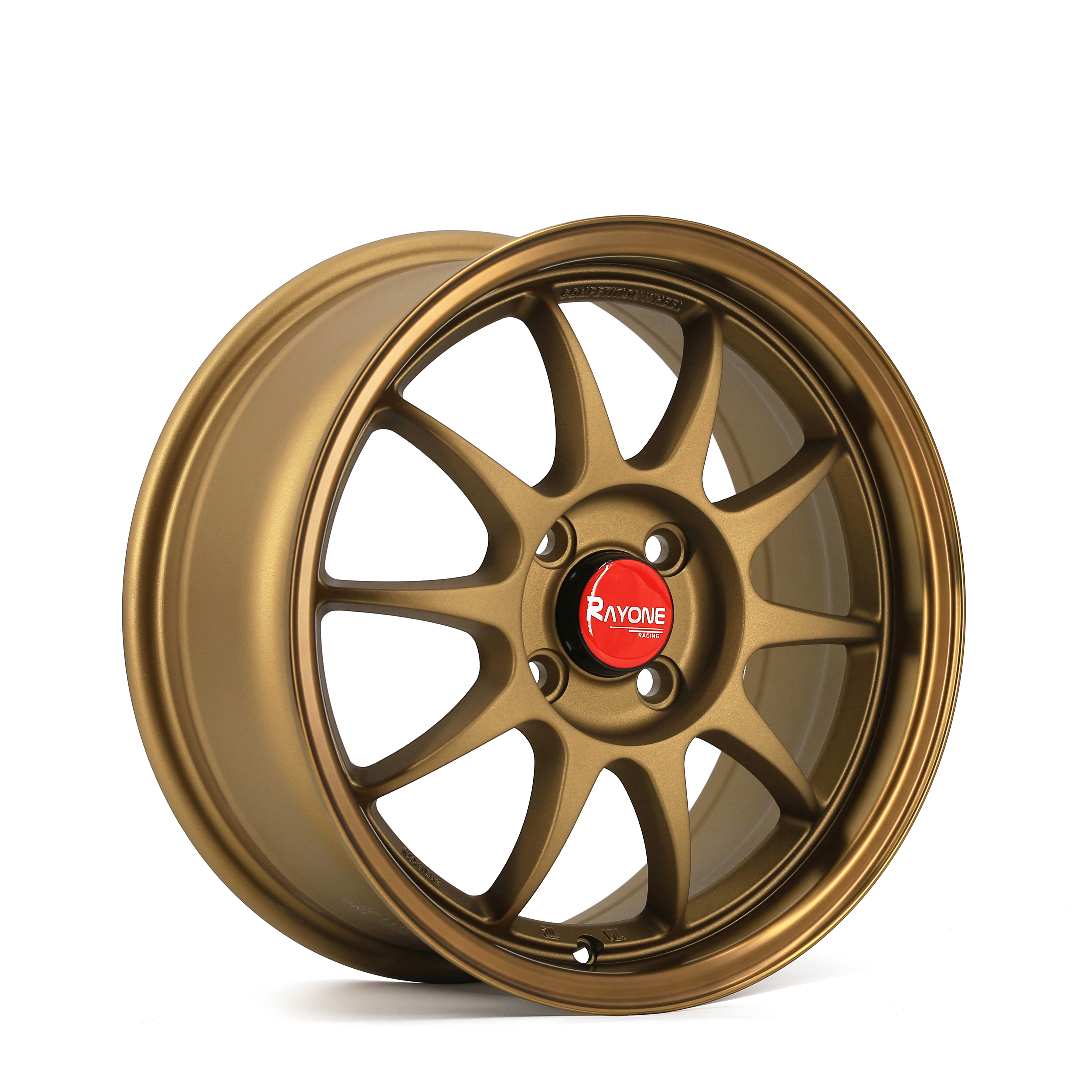 Rayone 681 Classical 10-Spoke Design 15inch Bronze Finish Car Alloy Wheels Featured Image