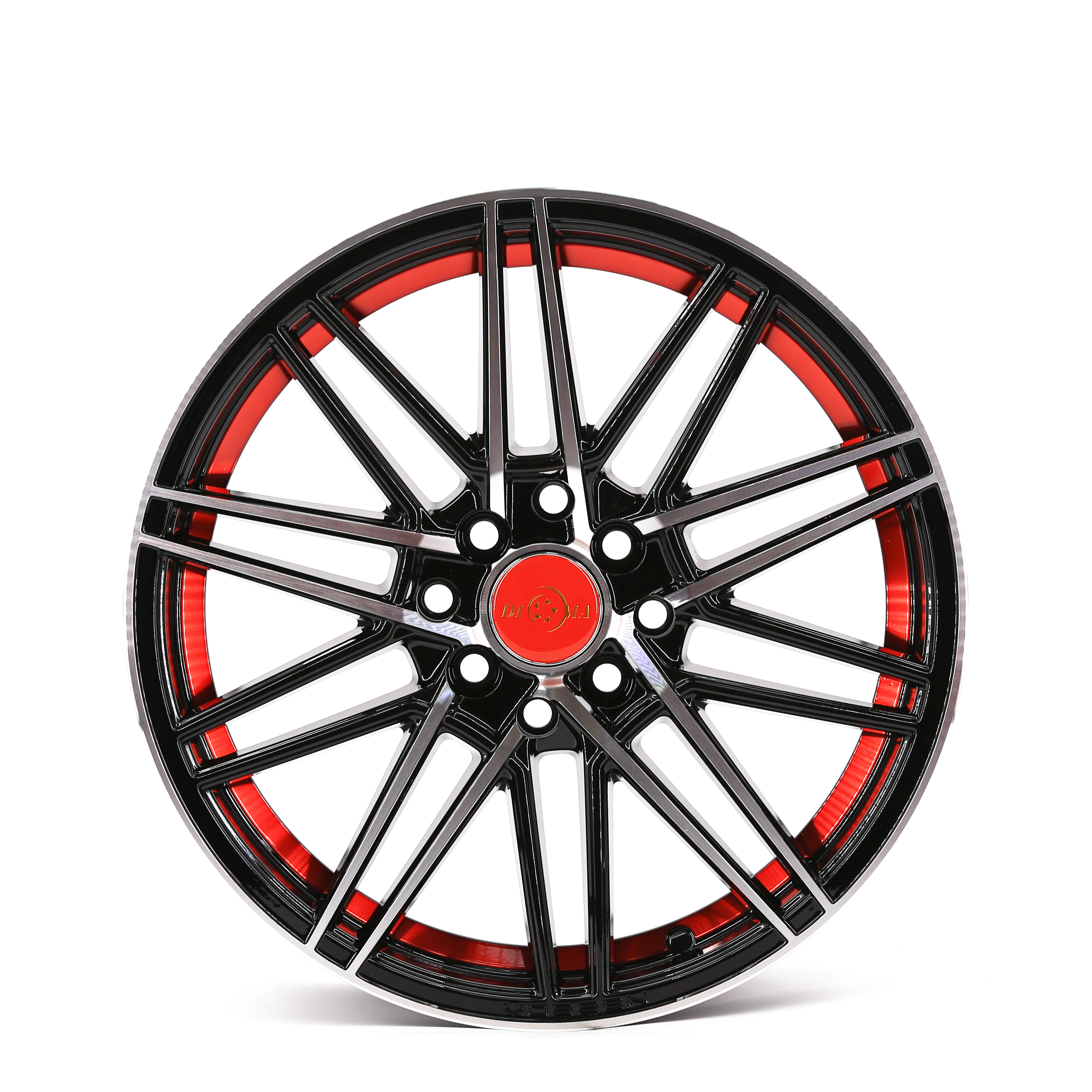 Rayone Wheels Design 678 Black Machine Face 15inch 16inch 17inch Car Alloy Wheels