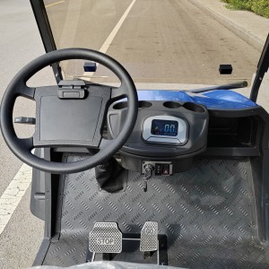 Nuevo modelo de carrito de golf eléctrico de dos tonos con batería de 48V
