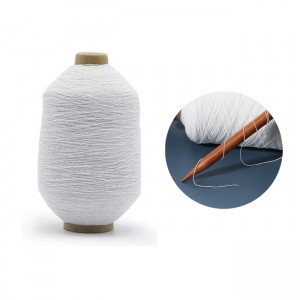 የፋብሪካ የጅምላ ዋጋ Spandex Lycra Yarn Polyester Rubber Thread Yarn ለክኒንግ