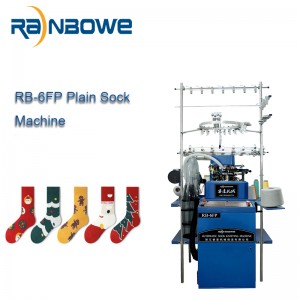 Целосно автоматско RB-6FP обични чорапи машина за плетење чорапи за машина за правење