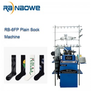 Hot-selling Fully Computerized Jacquard China RB-6FP Plain Sock Knitting Machine in the Market