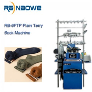RB-6FTP ရိုးရိုးနှင့် Terry Sock Knitting စက် ခြေအိတ်များ ထုတ်လုပ်သည့် စက် ဈေးနှုန်းများ