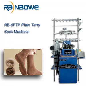 RB-6FTP ရိုးရိုးနှင့် Terry Sock Knitting စက် ခြေအိတ်များ ထုတ်လုပ်သည့် စက် ဈေးနှုန်းများ
