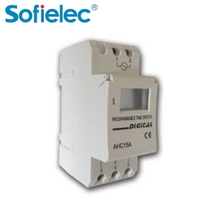 Sofielec AC 220V LCD ٽائمر 50/60hz Guiderail mounting power reserve for three years Timer