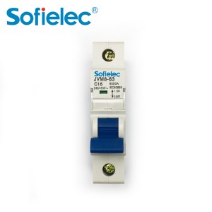 Sofielec အရောင်းရဆုံးကြယ်ပွင့် JVM8-63 6kA MCB စက်ရုံစျေးနှုန်း၊ ကောင်းမွန်ပြီး ထူးခြားသောအသွင်အပြင် အဆင့်မြင့်ဒီဇိုင်း