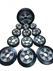 Les fabricants de roues en caoutchouc de base fournissent des roulettes en caoutchouc en aluminium plates et rigides rotatives