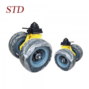 Super Heavy Duty Castor Wheels Rubber Tyre ISO Shipping Container Caster Wheels