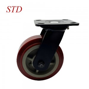 Boima ba PVC PU Caster 4 5 6 8inch swivel Trolley Wheels with brake