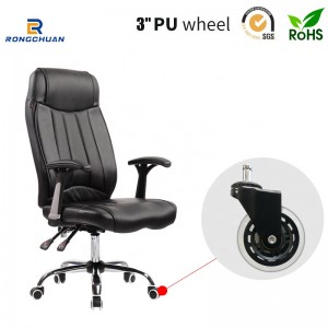 Rrota rrotulluese e mobiljeve 3 inç Ndërrimi i karriges së zyrës