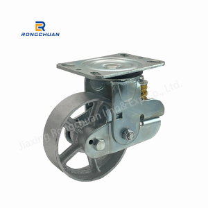Roda de rodes resistents d'alta càrrega de 6 polzades 150 mm Roda giratòria de ferro sòlid amb placa superior