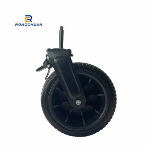 Camp Trolley Cart Caster Wheel PU Foam Customized Stem Size Swivel With Brake