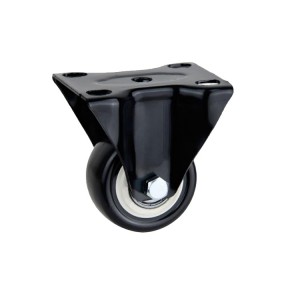 1.5/2/2.5 Intshi PVC Caster Wheels Fixed Swivel With Brake Small Wheel For Furniture Double Bearing