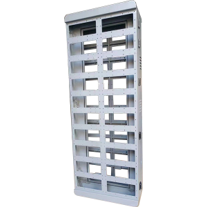 Outdoor double side pole light fixed installnation cabinet