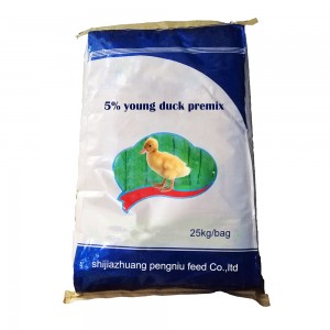 5% de pré-mistura de ração para patos
