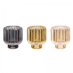 QRF Најдобра продажба на шарени свеќници со 2 дизајни и конкурентна цена