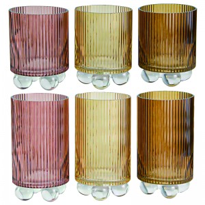КРФ најбоља продаја, јединствен дизајн шарене стаклене вазе са стакленом куглом
