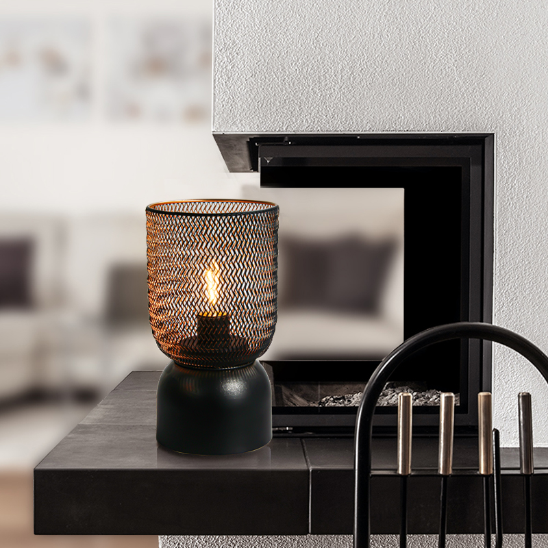I-QRF Best Sales Unique Design Indoor Black Iron LED Lamp Isithombe Esifakiwe