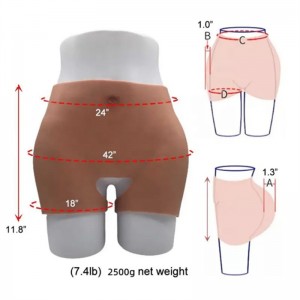 Pads Truser/Enhancer Hip Butt Lift Myk silikontruse