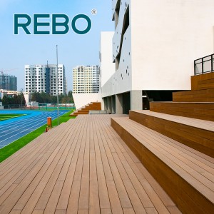 Terrassa exterior de bambú REBO d'alta estabilitat sostenible