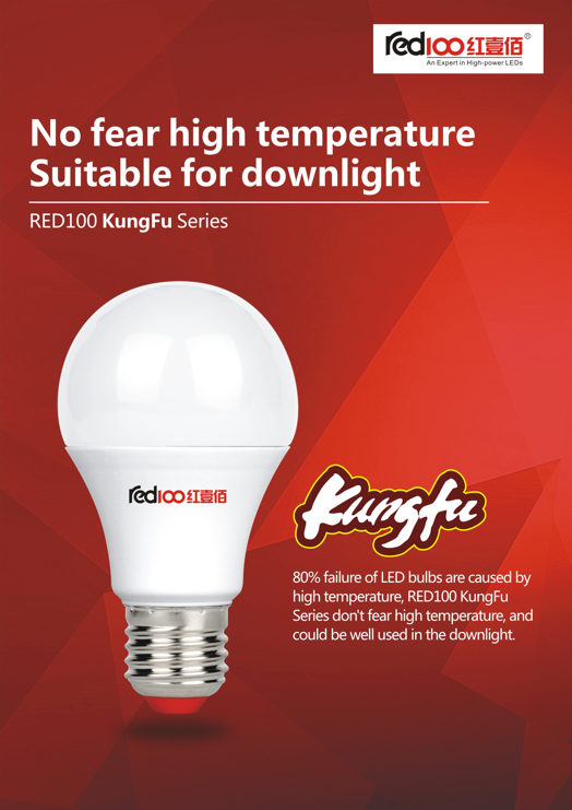 80% failure of LED bulbs are caused by high temperature 