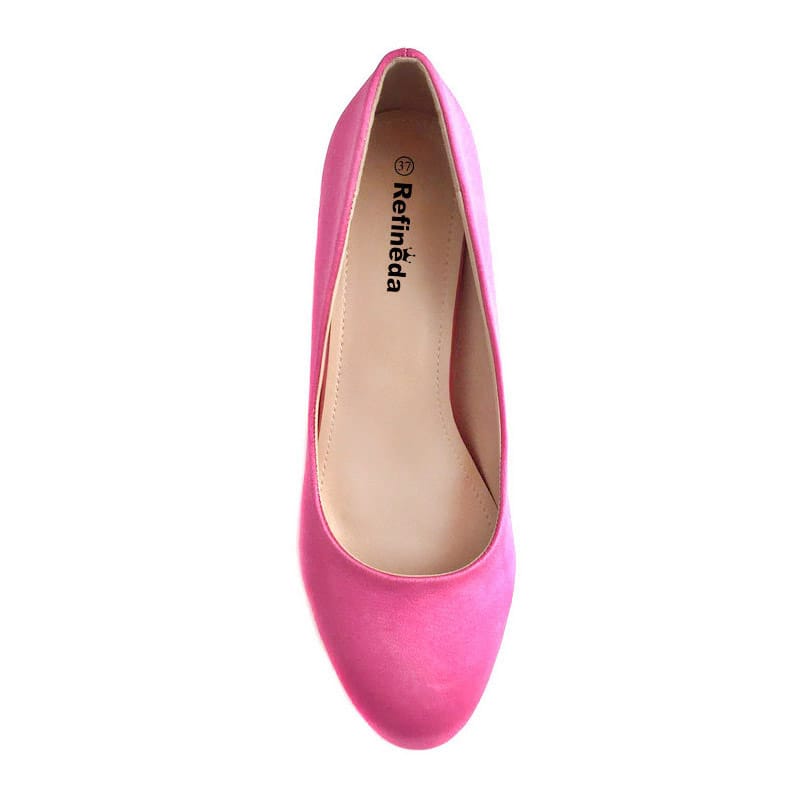Refineda эмэгтэйчүүдийн сонгодог дугуй хуруутай платформ өндөр өсгийтэй гутал – Дур булаам, тав тухтай