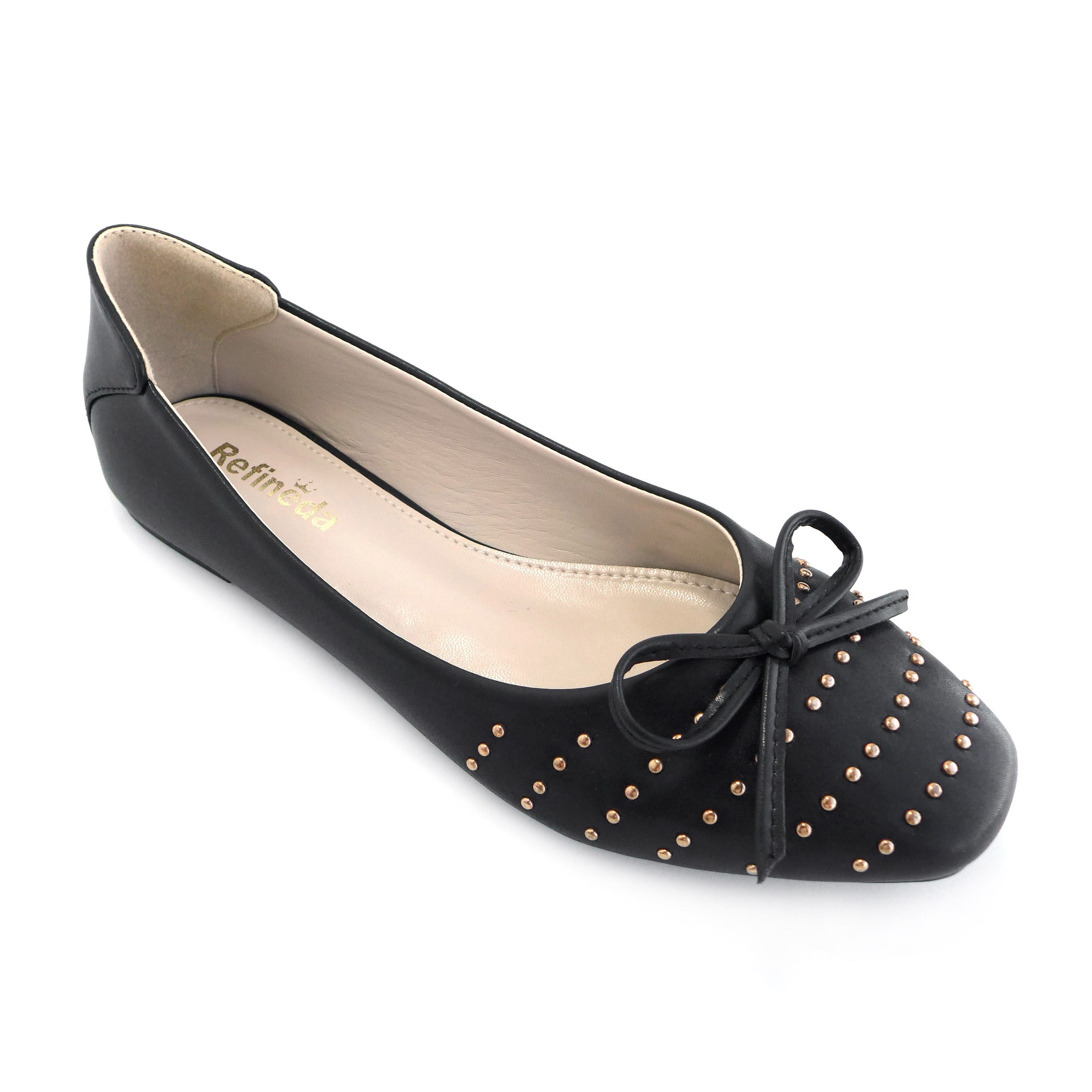 Refineda Women's sole-Simple Ballerina Walking Flats Shoes