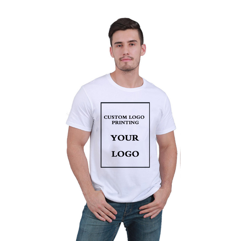 Best selling custom logo printing 100% cotton blank white t shirt