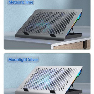 Популярна вентилаторна охлаждаща подложка за охлаждане на лаптоп с регулируема височина