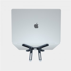 X6 Supporto per laptop pieghevole regolabile in alluminio argento economico